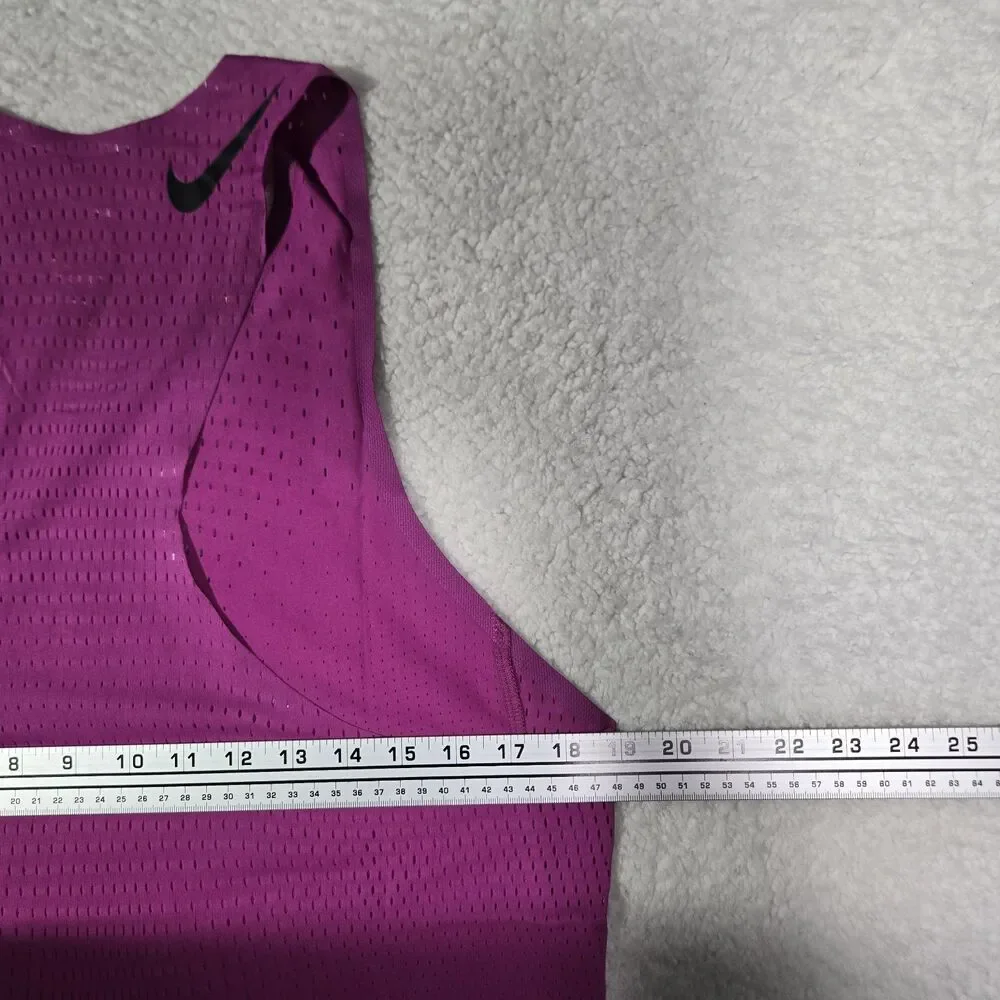 Nike Aeroswift Dri-Fit ADV Running Singlet Hot Fuchsia FN4231-518 Mens Medium